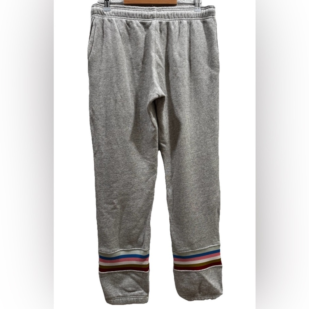 ALEXACHUNG Multicolor Rib Insert Gray Sweat Pants - Picture 4 of 7